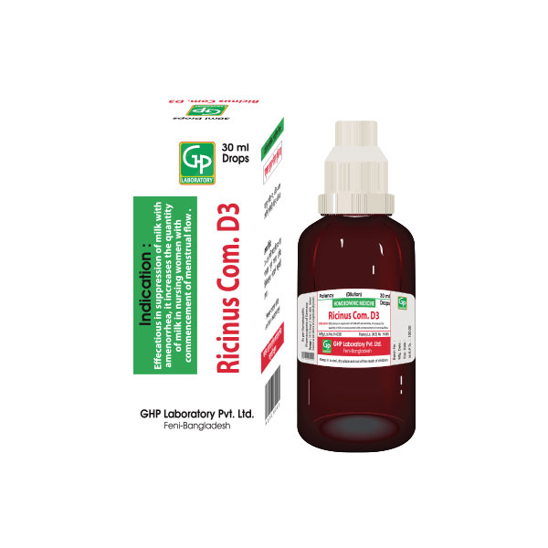 Ricinus Com. D3 — Drops